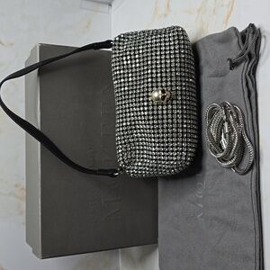 Alexander McQueen Skull On A Rhimestone  Studded Crossbody Bag